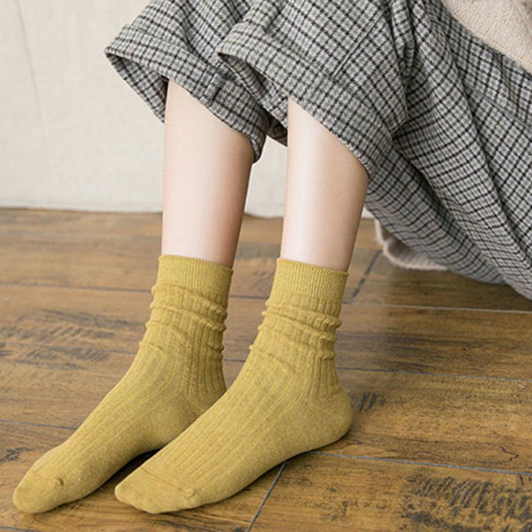 10 Pairs Winter Socks Thickened Plush Mid-tube High Elasticity Anti-slip Anti-pilling Floor Socks Comfort Warmth Image 8