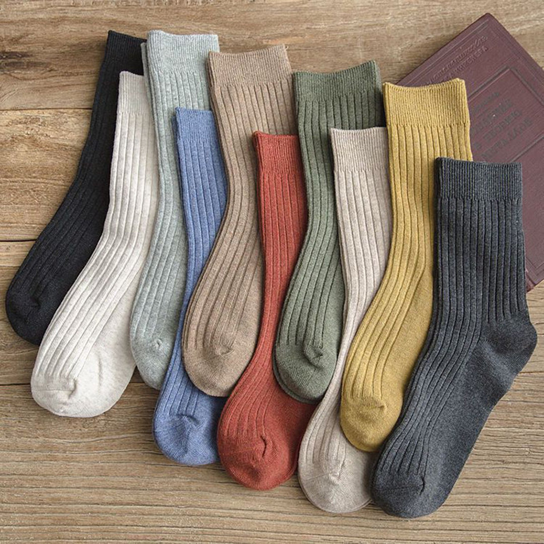 10 Pairs Winter Socks Thickened Plush Mid-tube High Elasticity Anti-slip Anti-pilling Floor Socks Comfort Warmth Image 11