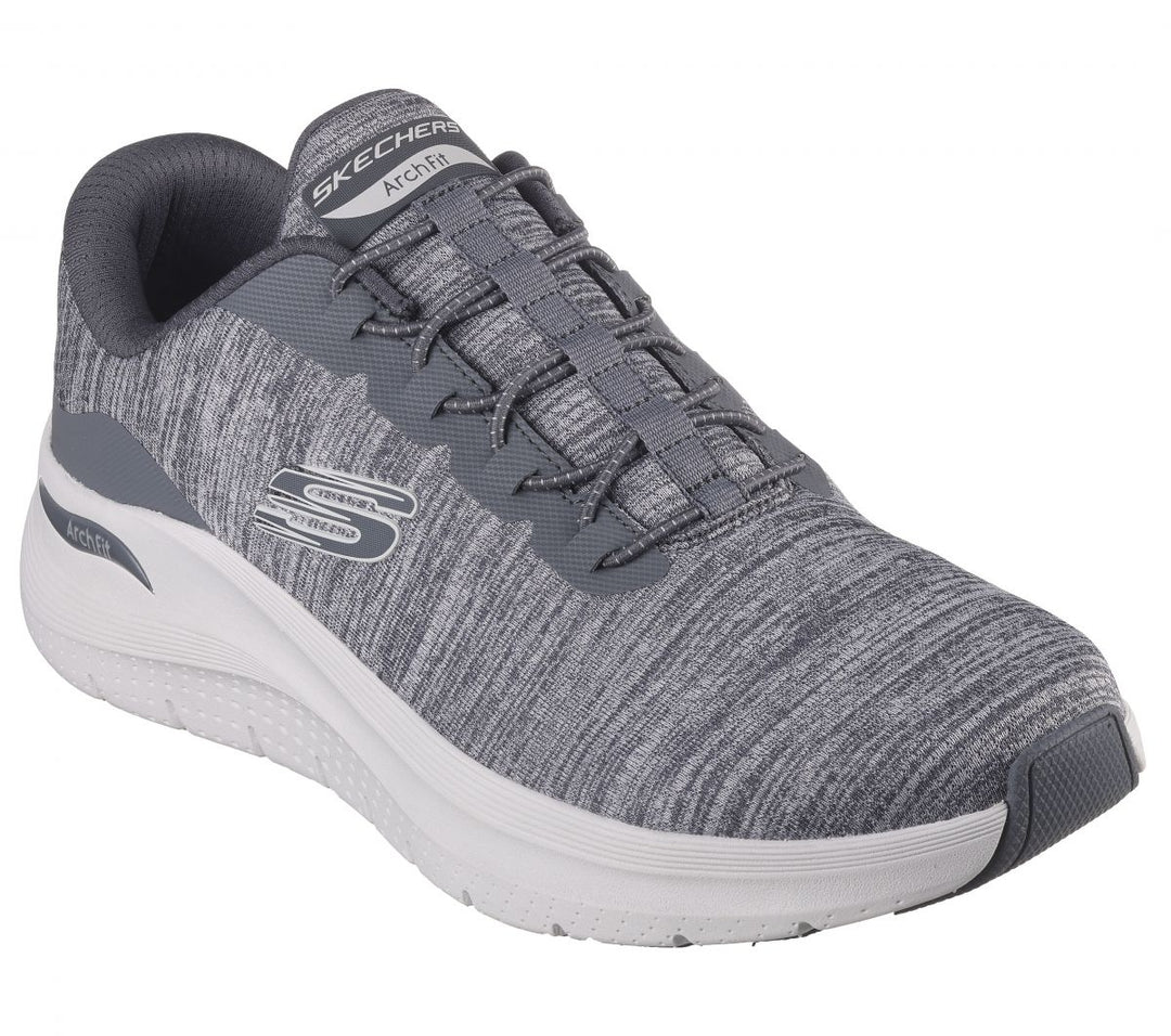 Skechers Mens Arch Fit 2.0 - Upperhand X-Wide Sneaker Grey - 232709-GRY Grey Image 2