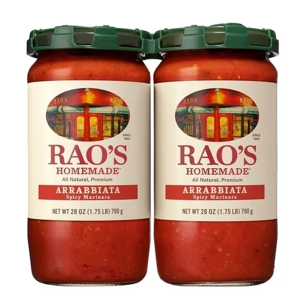 Raos Homemade Arrabbiata Spicy Marinara Sauce 28 Ounce (Pack of 2) Image 1