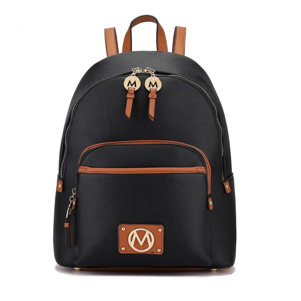 MKFCollection Alice Backpack - Vegan Leather Designer Handbag Image 2