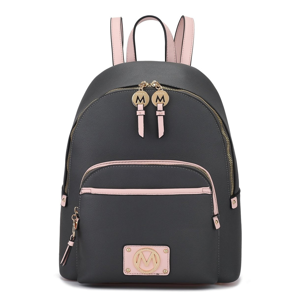 MKFCollection Alice Backpack - Vegan Leather Designer Handbag Image 4