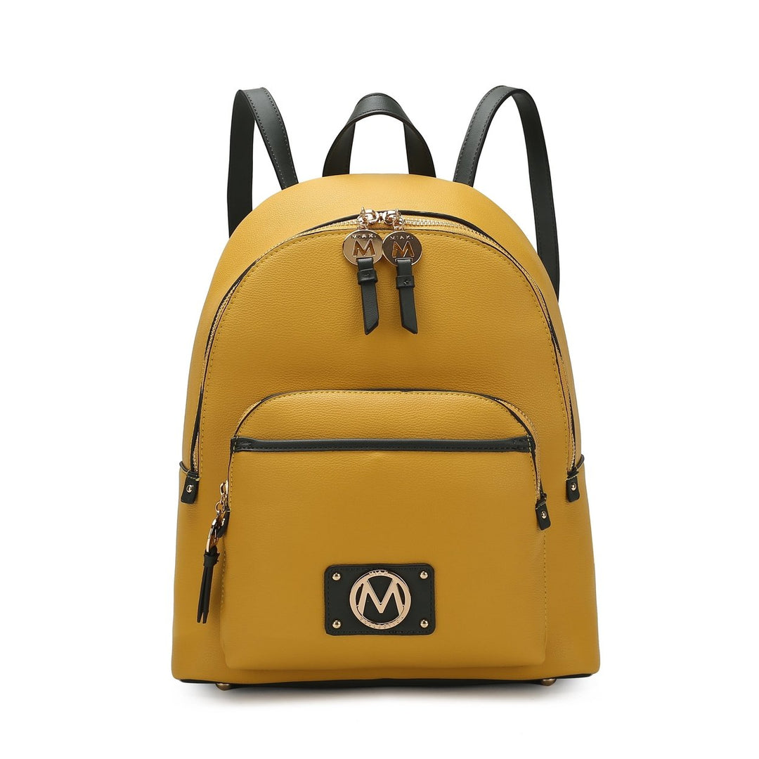 MKFCollection Alice Backpack - Vegan Leather Designer Handbag Image 12