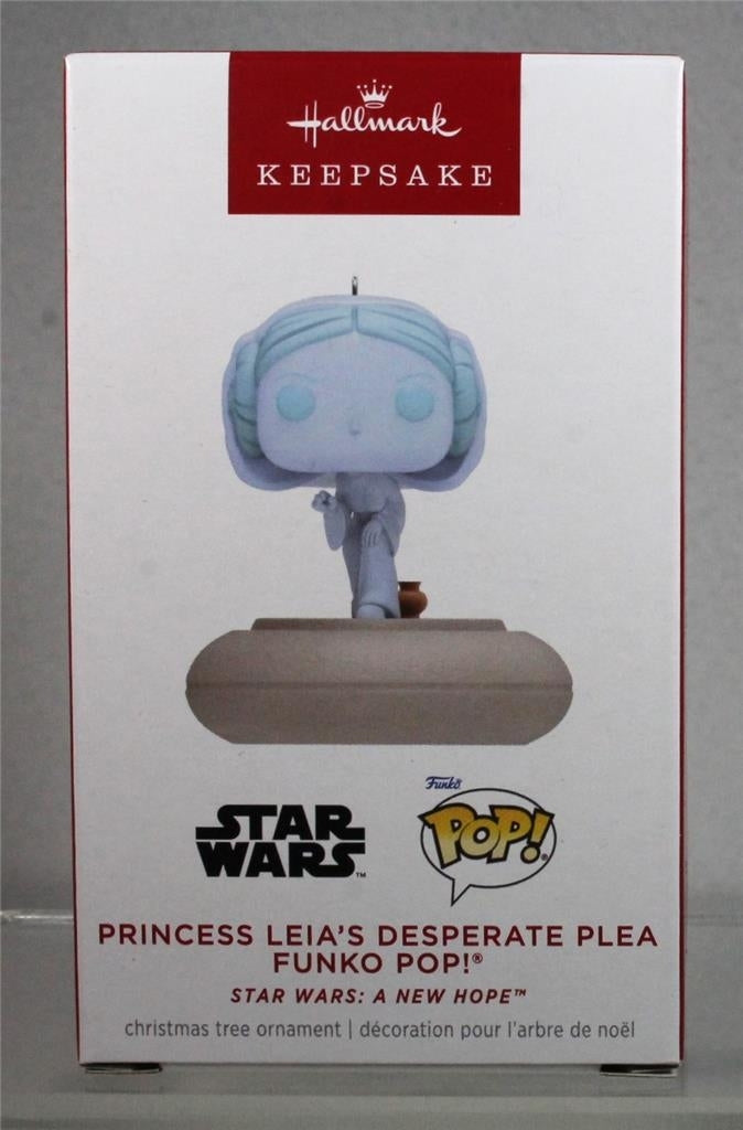 2024 Hallmark Ornament- PRINCESS LEIAS DESPERATE PLEA FUNKO POP Star Wars NIB Image 1