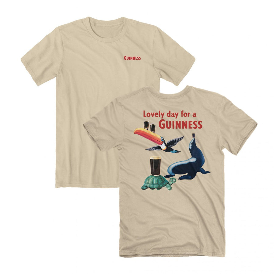 Guinness Iconic Characters Front and Back Print T-Shirt Image 1