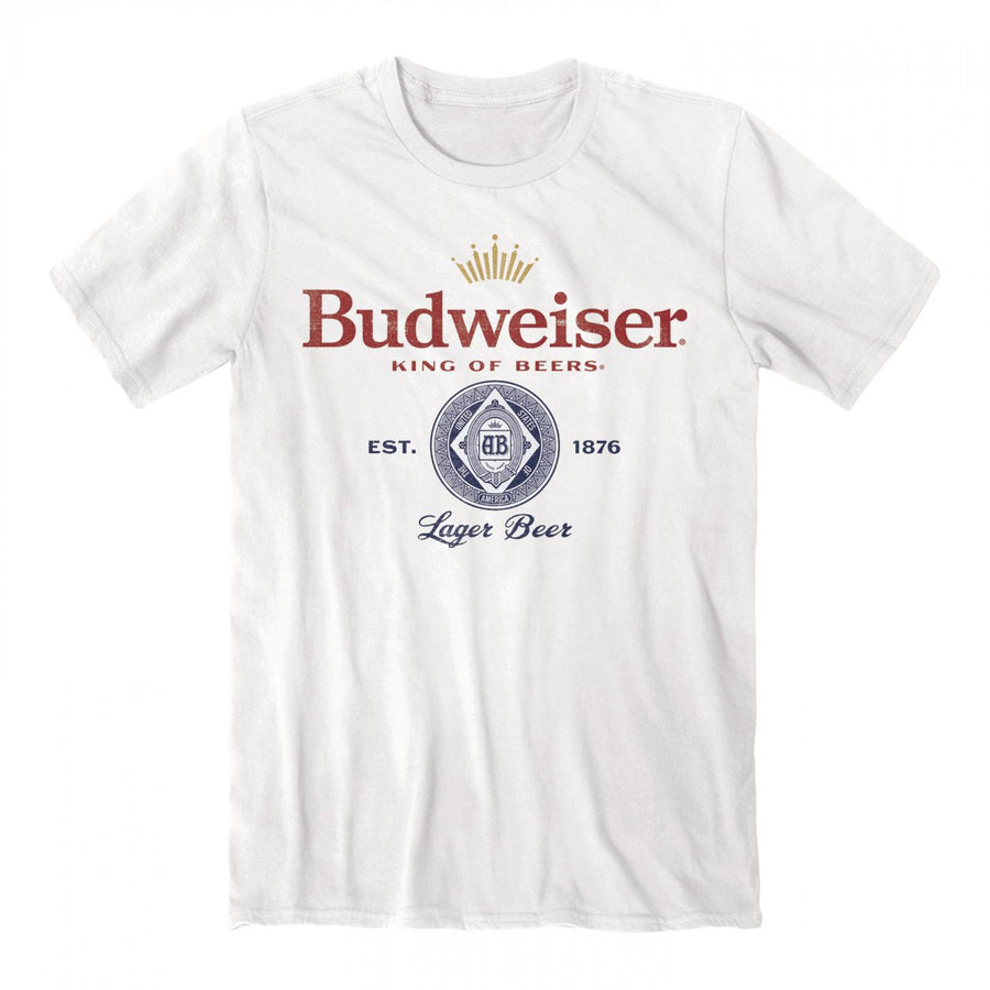 Budweiser 1876 King of Beers Print T-Shirt Image 1