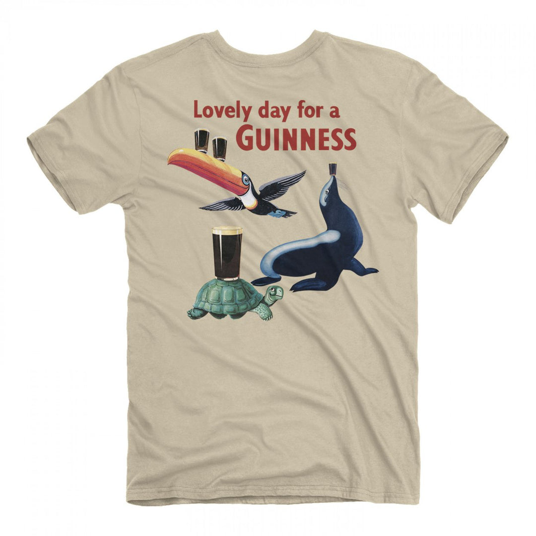 Guinness Iconic Characters Front and Back Print T-Shirt Image 3