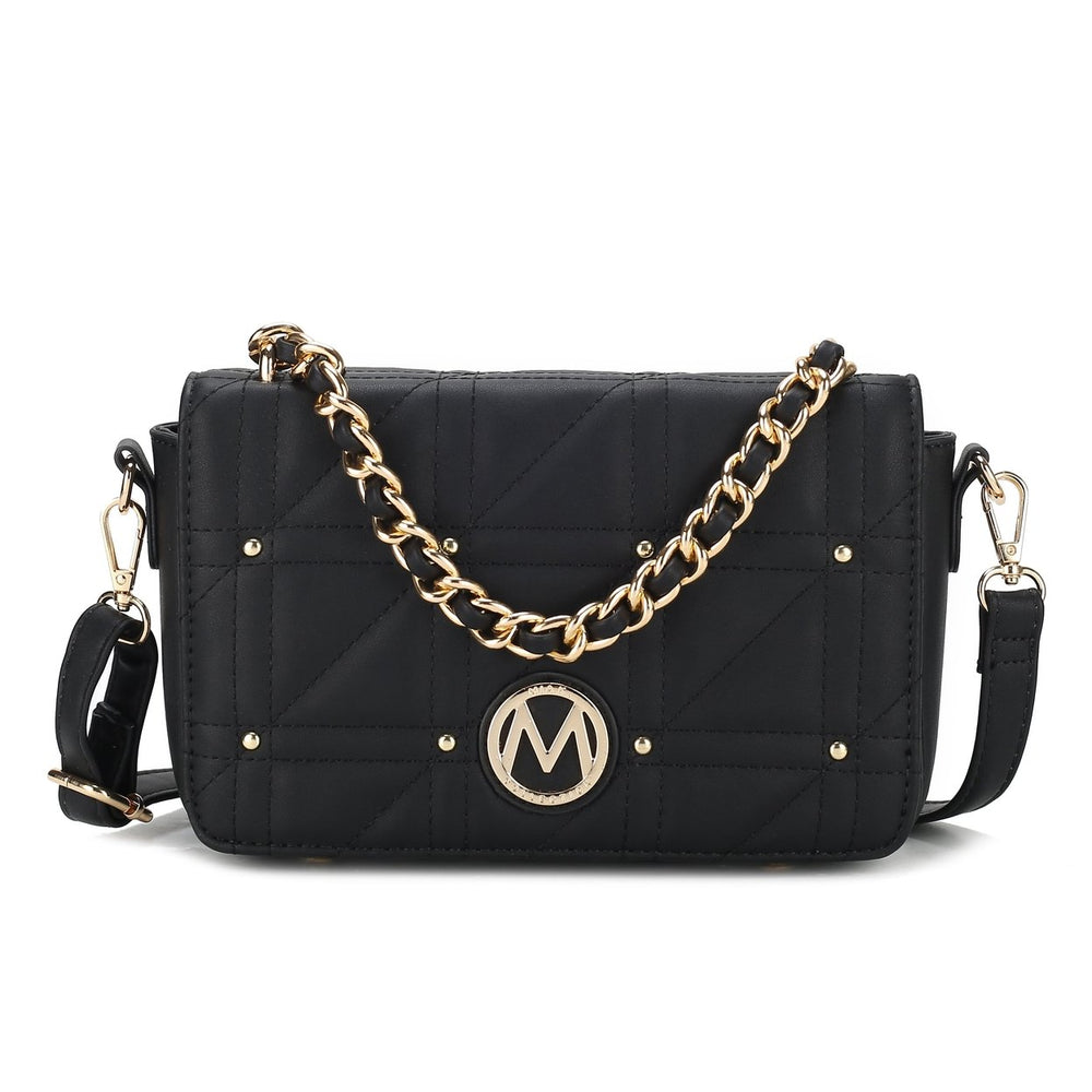 MKFCollection Arabella Crossbody Bag - Vegan Leather Designer Handbag Image 2