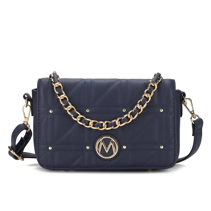 MKFCollection Arabella Crossbody Bag - Vegan Leather Designer Handbag Image 6