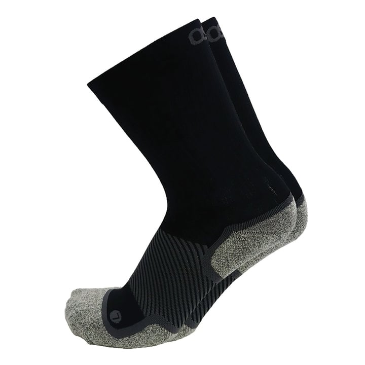 OS1st Unisex WIDE Wellness Performance Crew Socks Black - OS1-3834BX BLACK Image 1