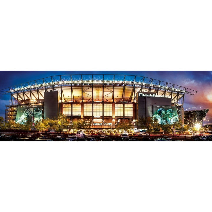 Philadelphia Eagles 1000 Piece Panoramic Jigsaw Puzzle Stadium View Made in USA Image 2