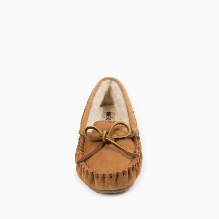 Minnetonka Cally Slipper Womens Cinnamon Soft Suede Moccasin 4011-CIN Image 3