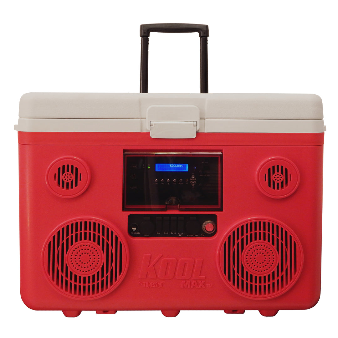 KoolMAX (Red) Bluetooth 40-Quart Cooler Portable PA and Charging Station Image 3