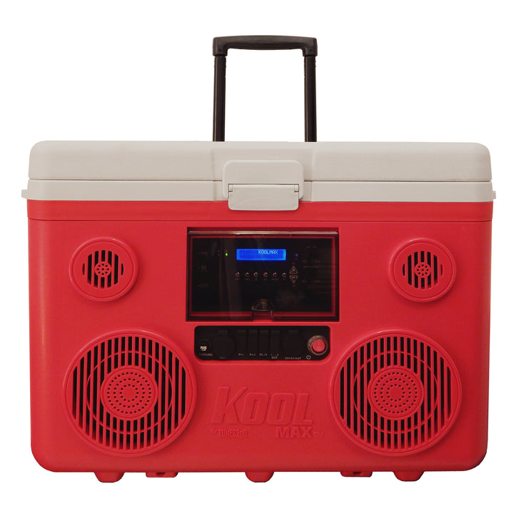 KoolMAX (Red) Bluetooth 40-Quart CoolerPortable PA and Charging Station Image 3