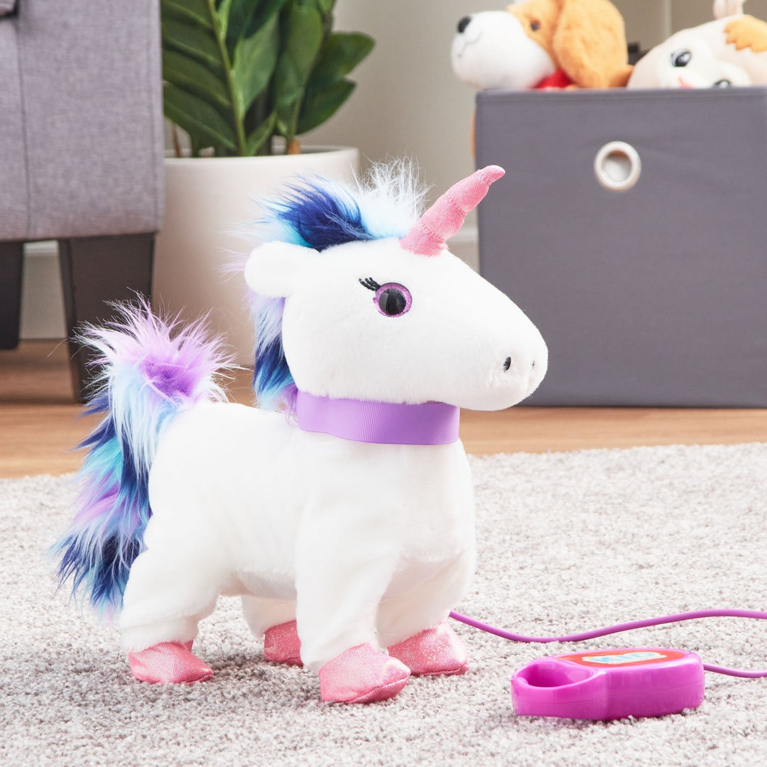 Electronic Walking Pet Unicorn Toddler Toys 9In Tall Image 4