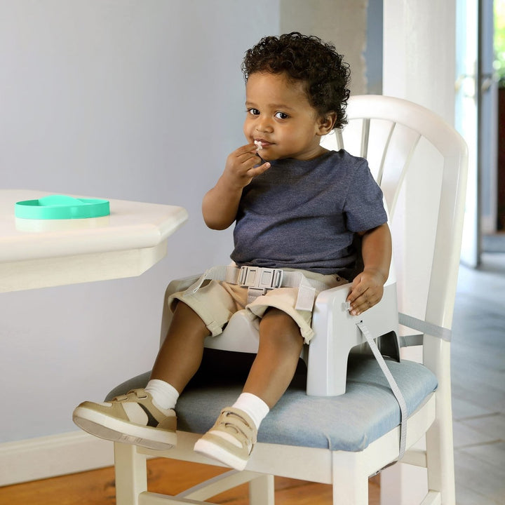 Deluxe Learn-To-Dine Feeding Seat for Ages 6 Months - 3 Years - Orange and Teal Image 4