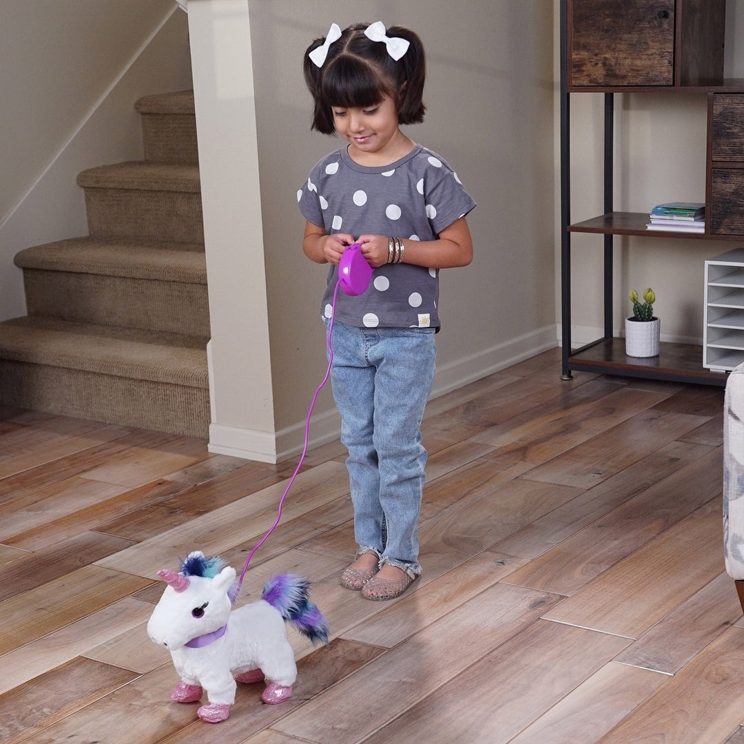 Electronic Walking Pet Unicorn Toddler Toys 9In Tall Image 3