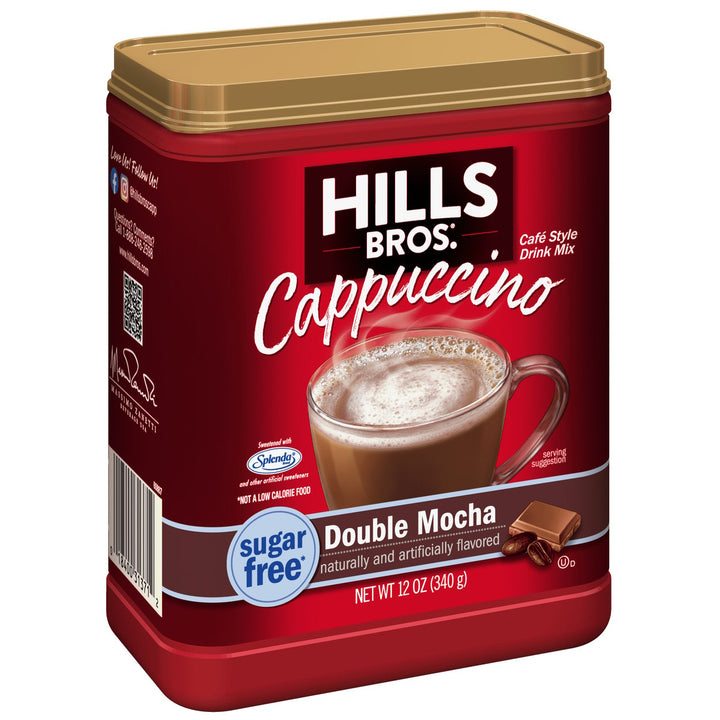 (4 Pack) . Sugar-Free Instant Cappuccino Mix Double Mocha 12 Ounce Image 4