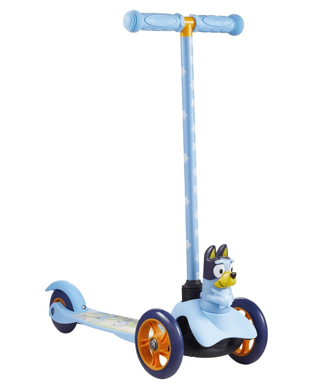 Ride-N-Glide Buddies 3D Toddler Scooter 3 Wheel Kick Scooter for Kids Ages 3+ Blue Image 2